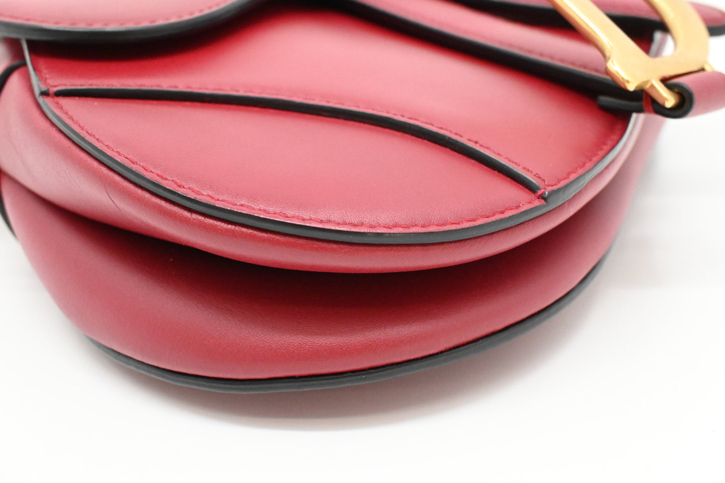 Dior Small Saddle Bag in Red Leather