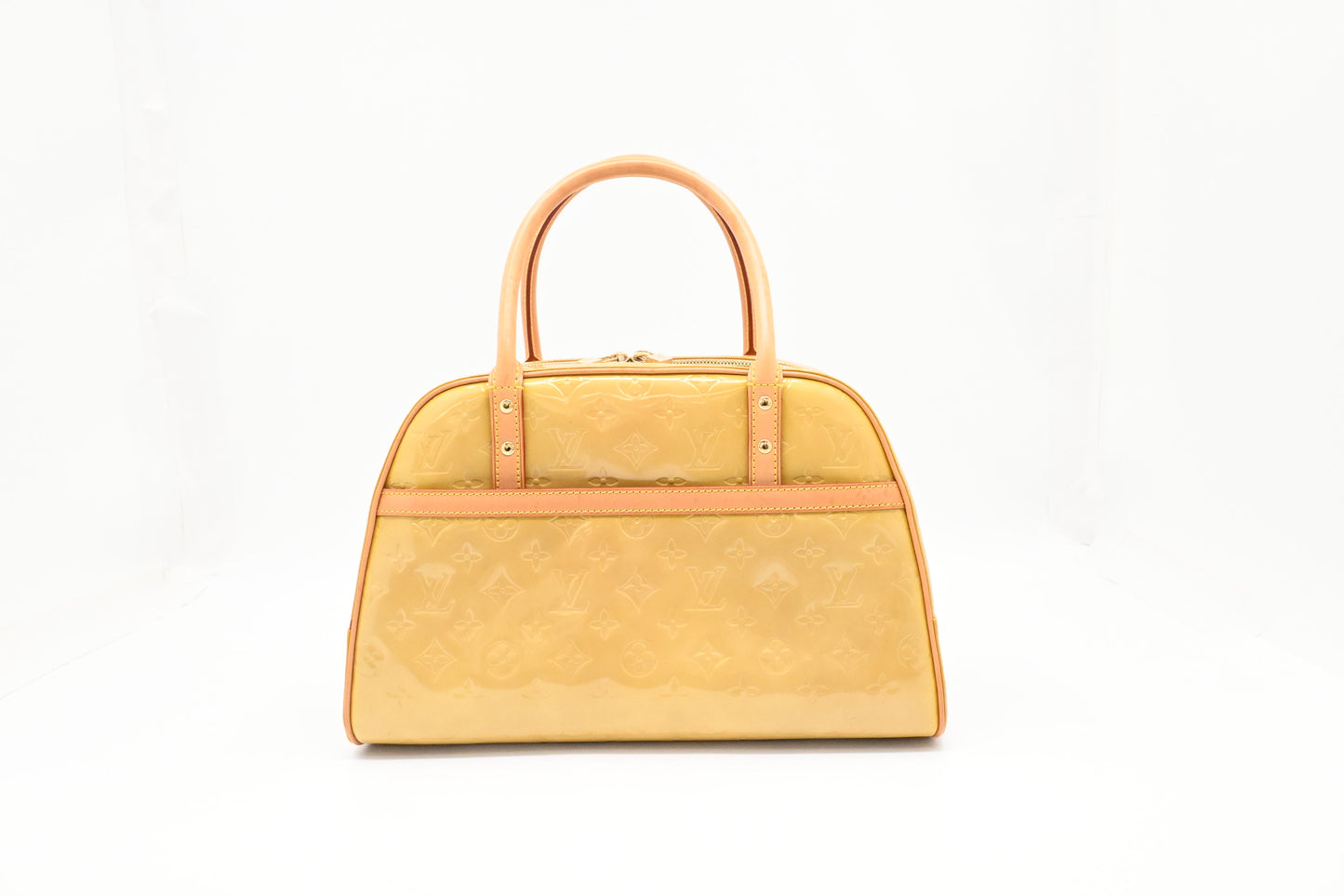 Louis Vuitton Thompkins Square in Yellow Vernis Leather