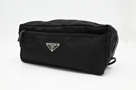 Prada Pouch in Black Nylon Canvas