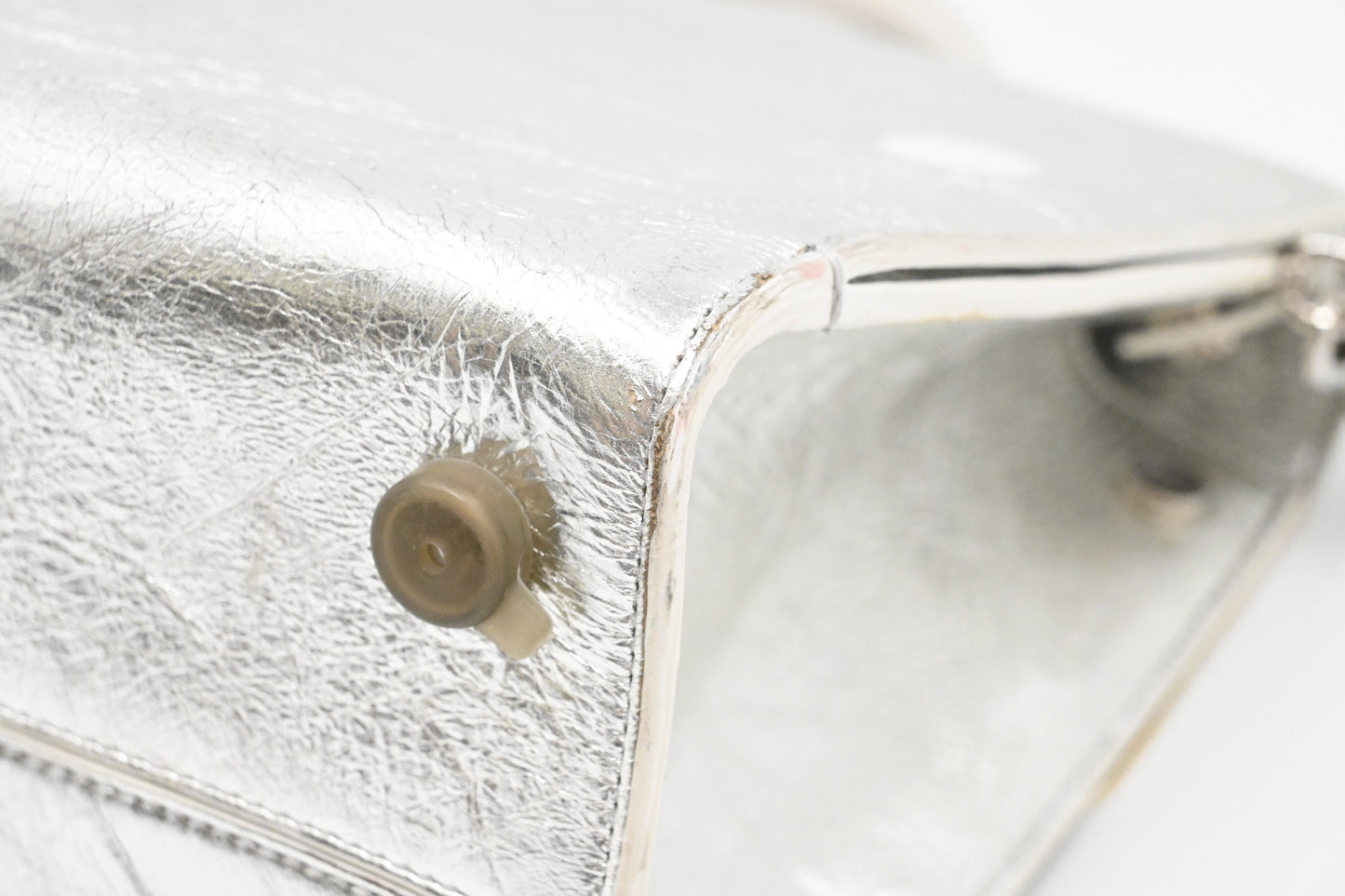 Dior Diorever 2way Bag in Silver Leather
