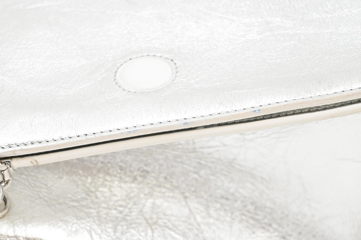 Dior Diorever 2way Bag in Silver Leather