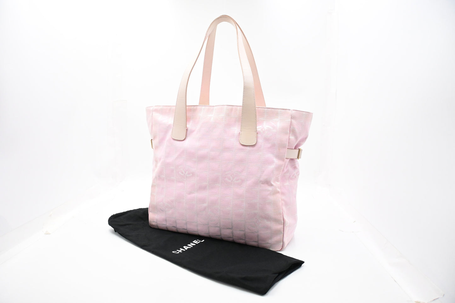 Chanel New Travel Line Tote in Pink Canvas