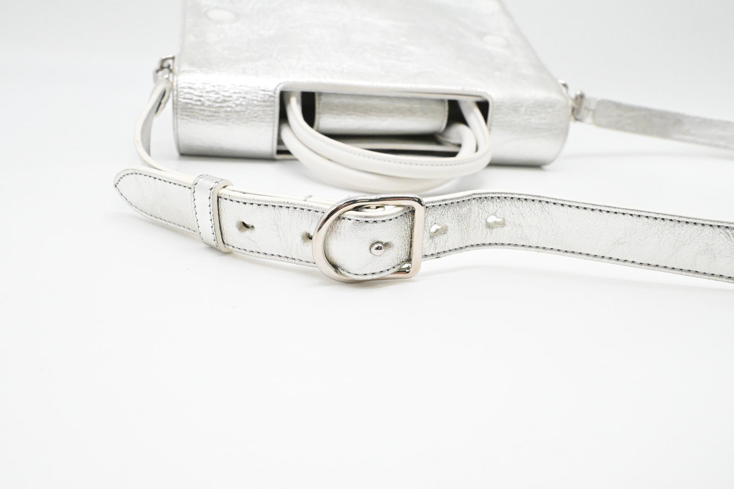 Dior Diorever 2way Bag in Silver Leather