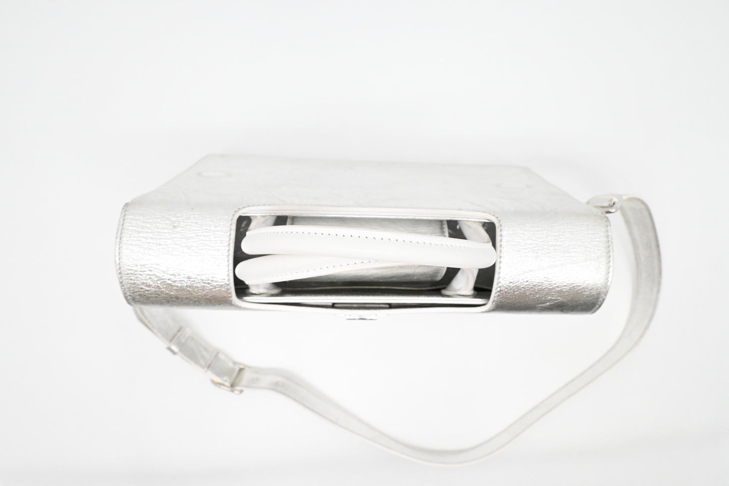 Dior Diorever 2way Bag in Silver Leather