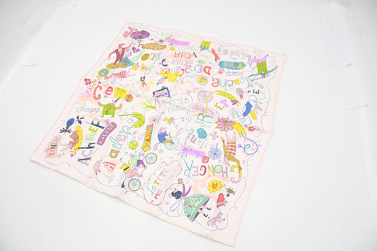 Hermes 'Les Confessions' Gavroche in Pink Silk