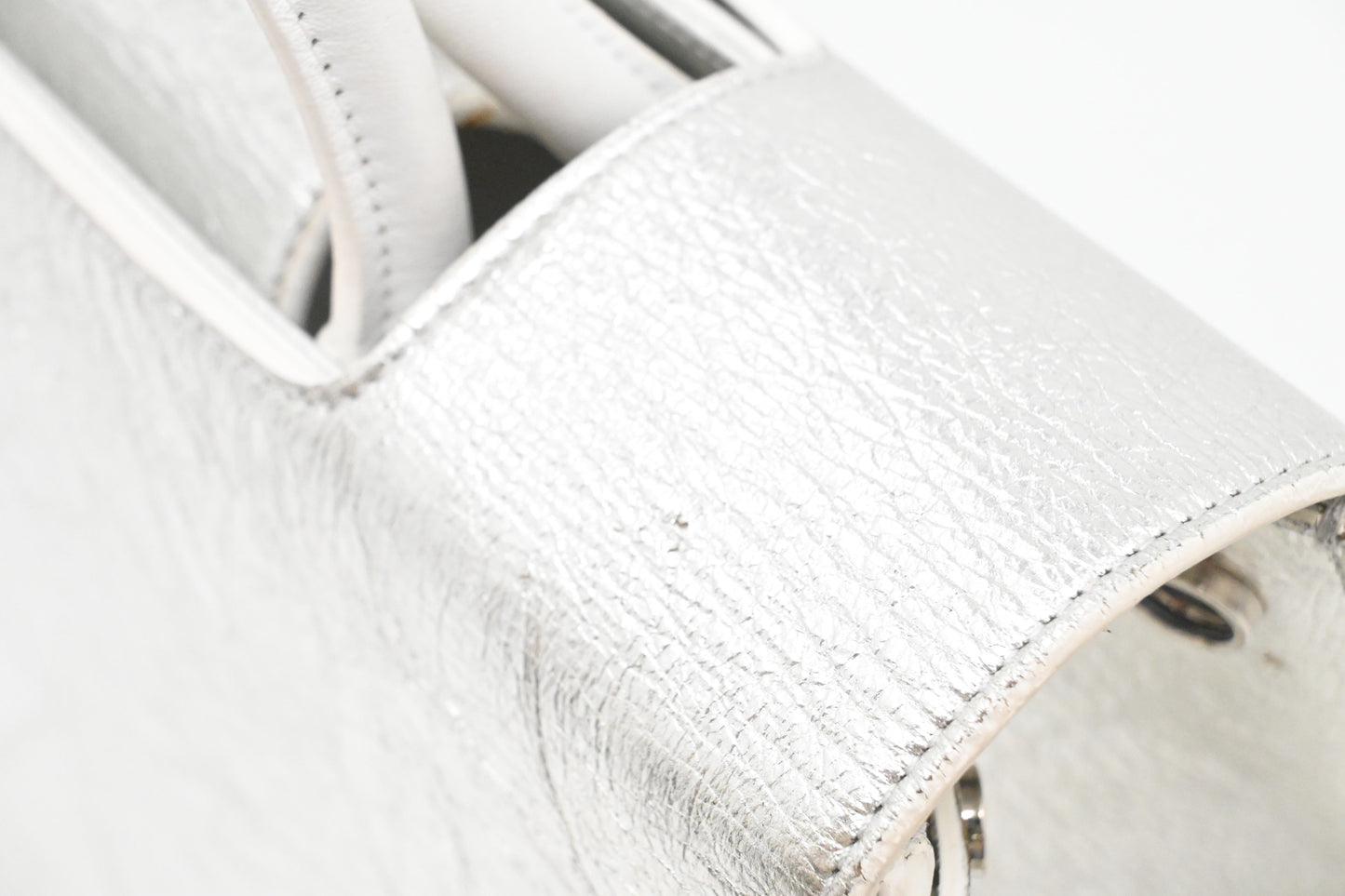 Dior Diorever 2way Bag in Silver Leather