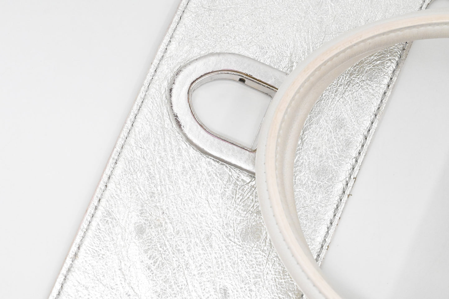 Dior Diorever 2way Bag in Silver Leather