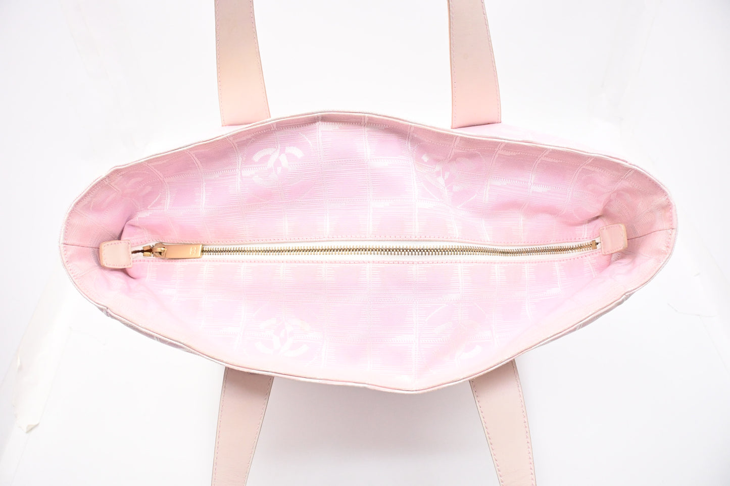 Chanel New Travel Line Tote in Pink Canvas