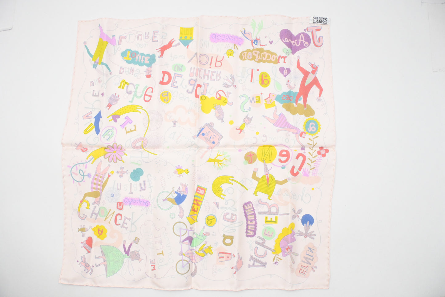 Hermes 'Les Confessions' Gavroche in Pink Silk