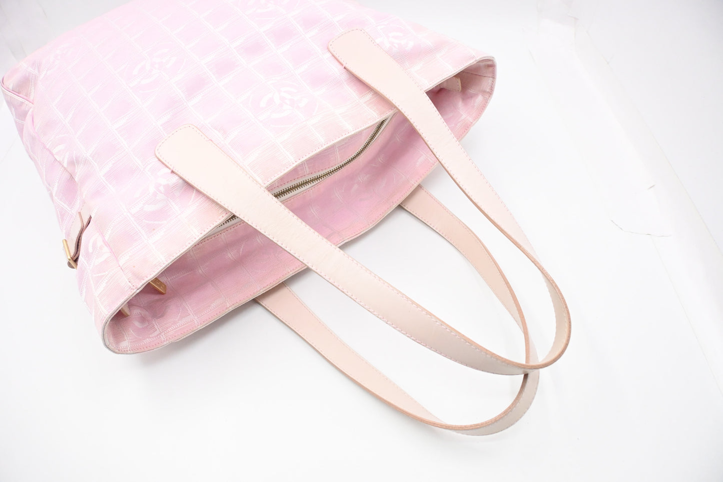 Chanel New Travel Line Tote in Pink Canvas