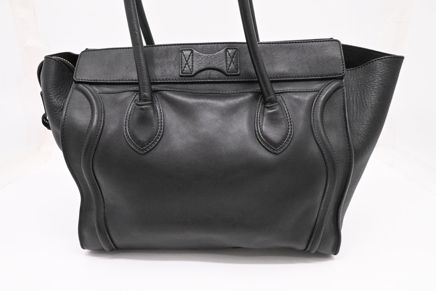 Celine Medium Luggage in Black Leather