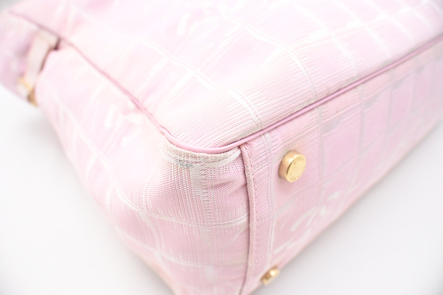 Chanel New Travel Line Tote in Pink Canvas