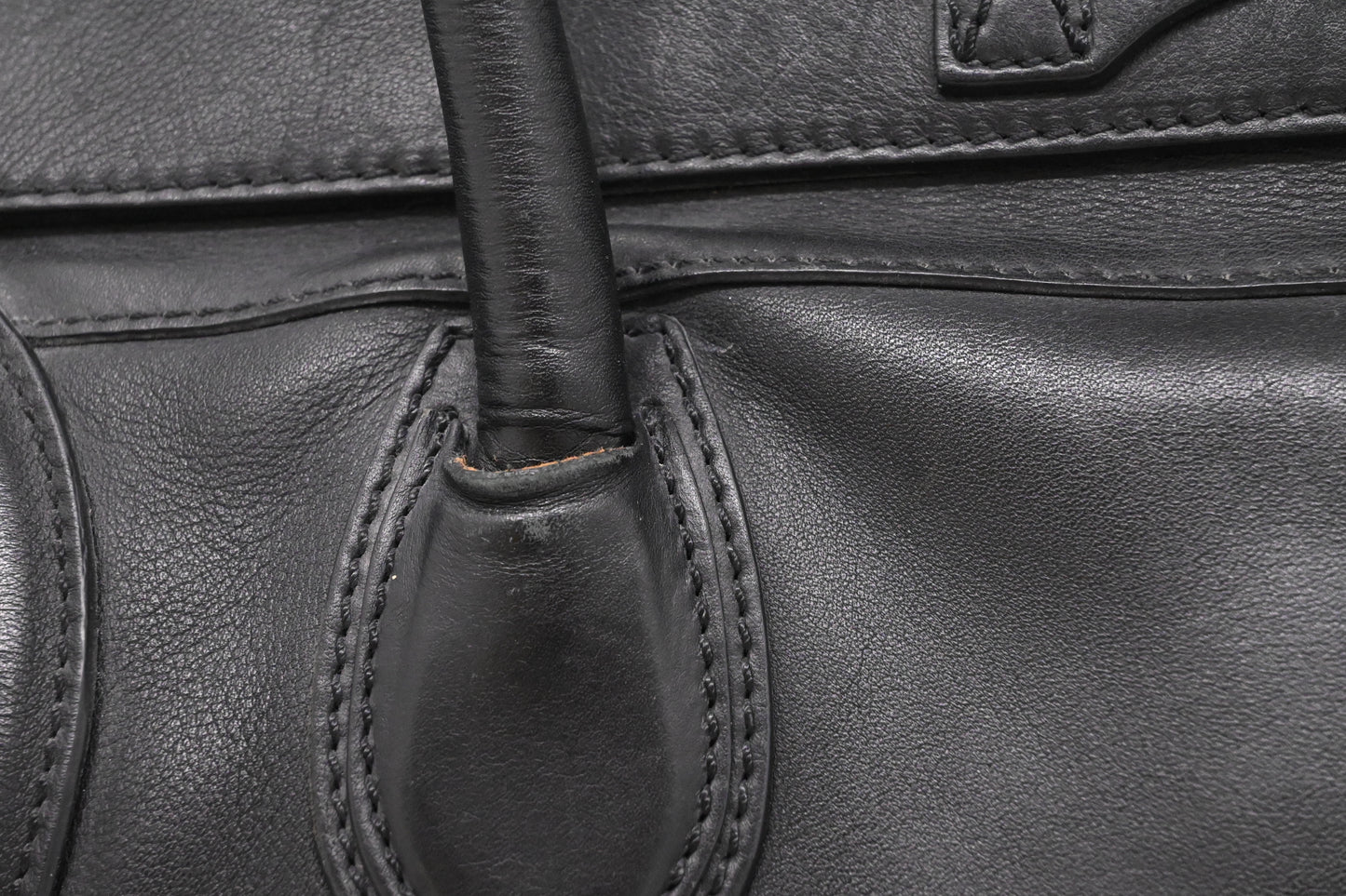 Celine Medium Luggage in Black Leather
