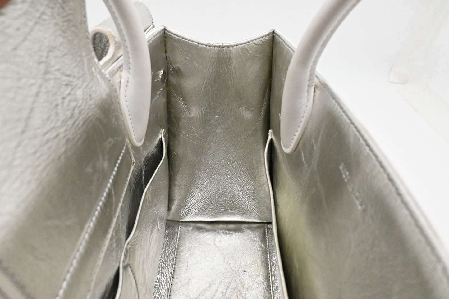 Dior Diorever 2way Bag in Silver Leather