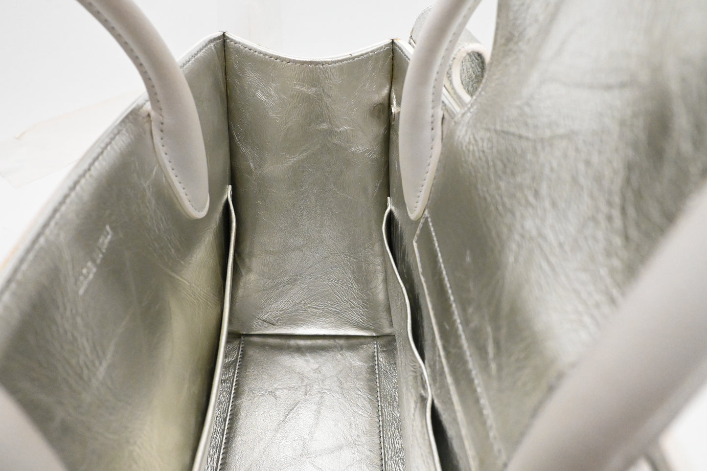 Dior Diorever 2way Bag in Silver Leather