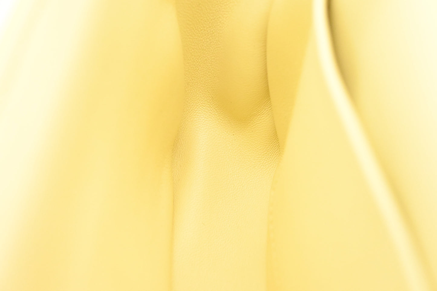 Celine Chain Shoulder Bag in Yellow Leather