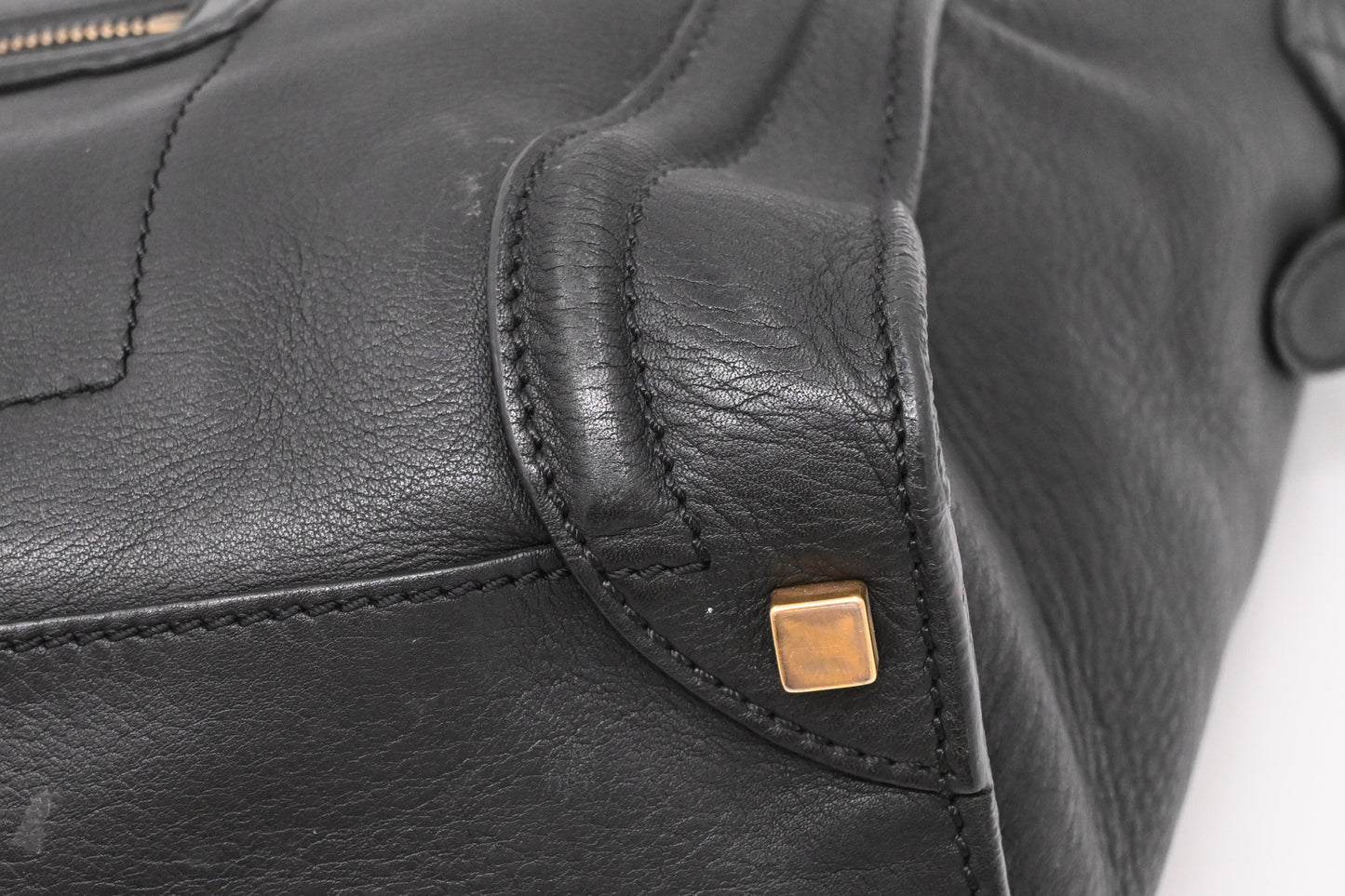 Celine Medium Luggage in Black Leather