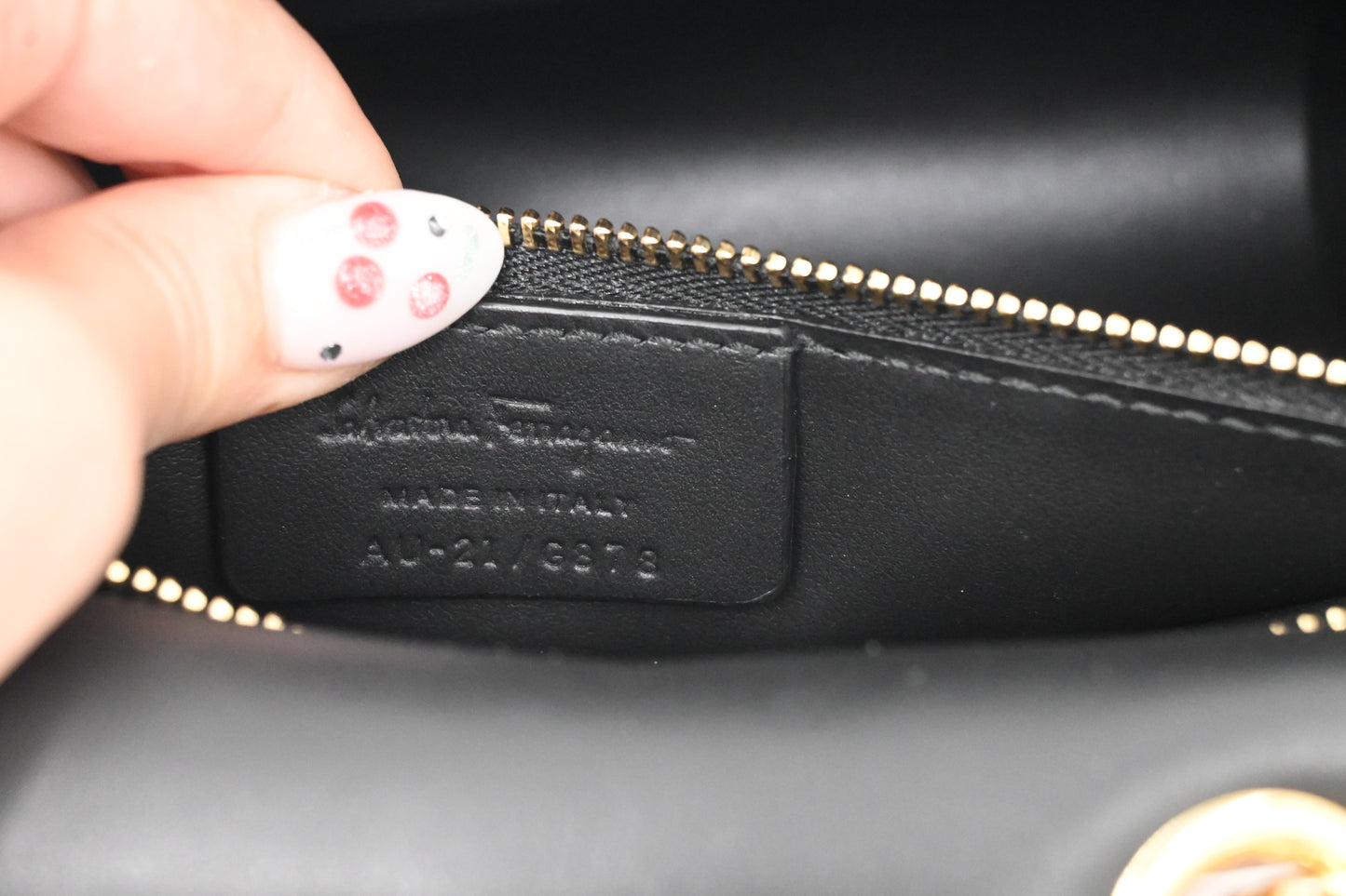 Ferragamo Chain Flap in Nude Pink Leather