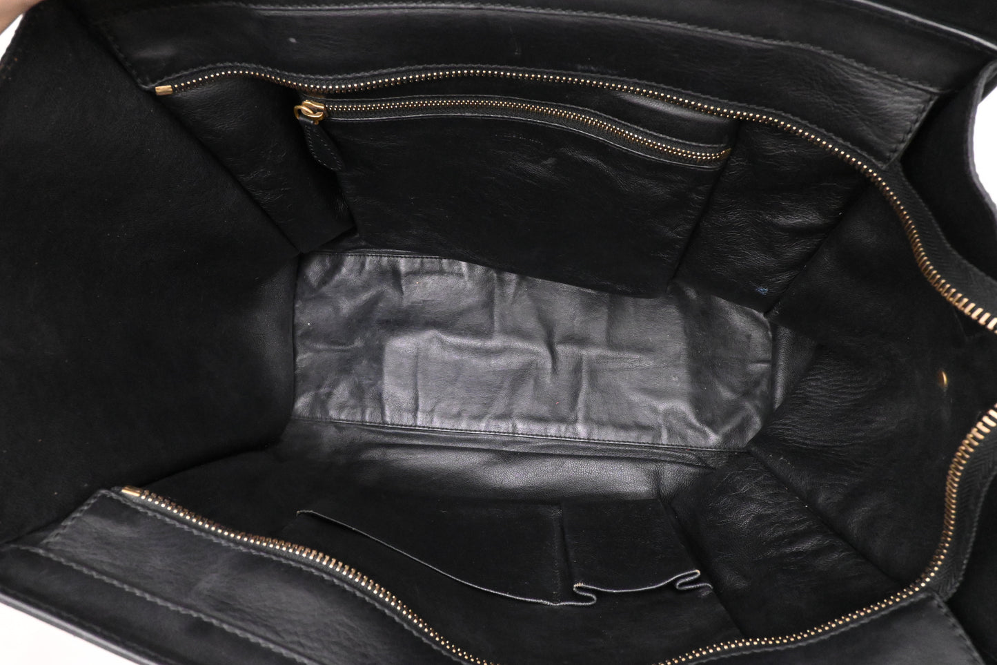 Celine Medium Luggage in Black Leather