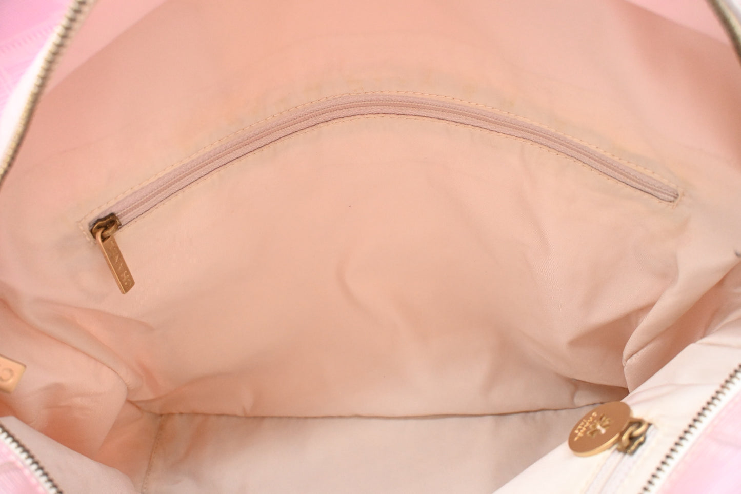 Chanel New Travel Line Tote in Pink Canvas