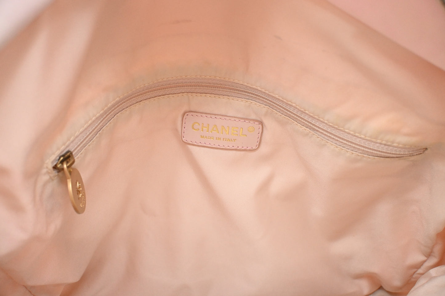 Chanel New Travel Line Tote in Pink Canvas