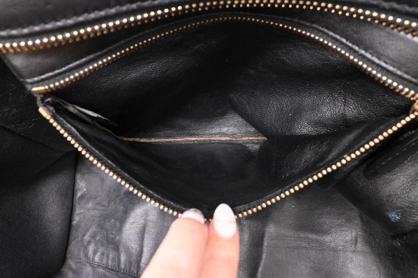 Celine Medium Luggage in Black Leather