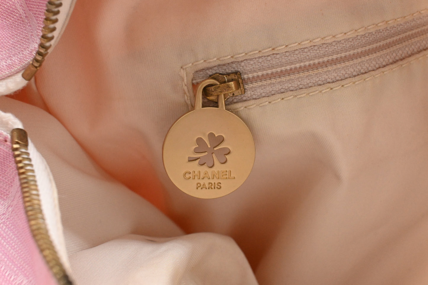 Chanel New Travel Line Tote in Pink Canvas