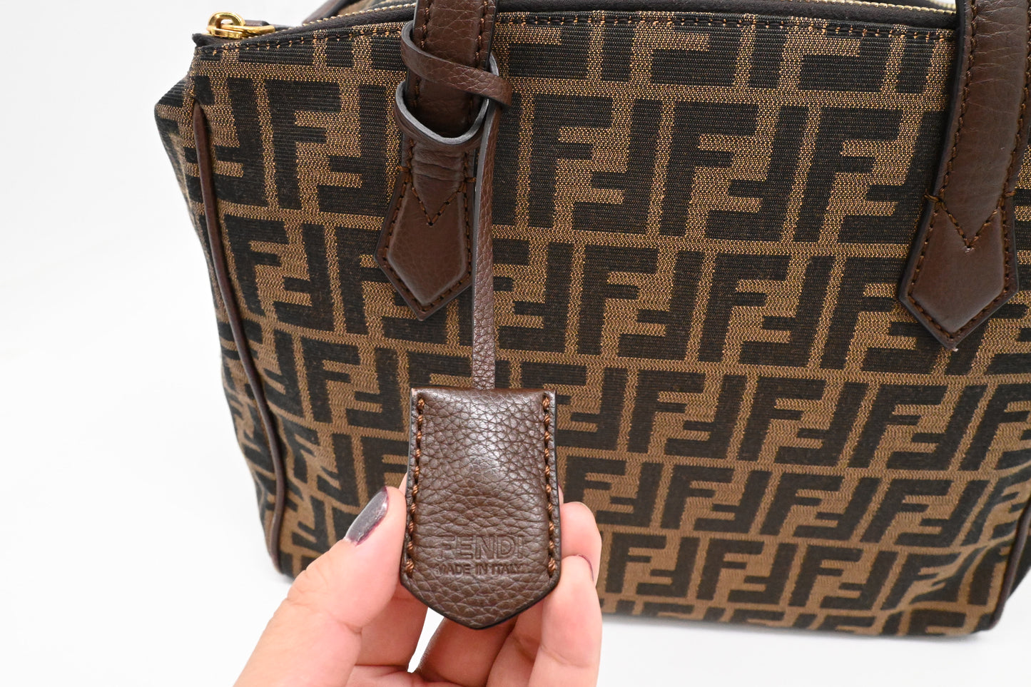 Fendi Shoulder Bag in Zucca Canvas