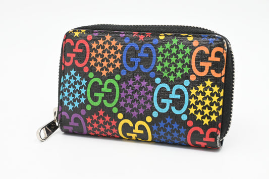 Gucci Coin Case in GG Psychedelic Coated Canvas