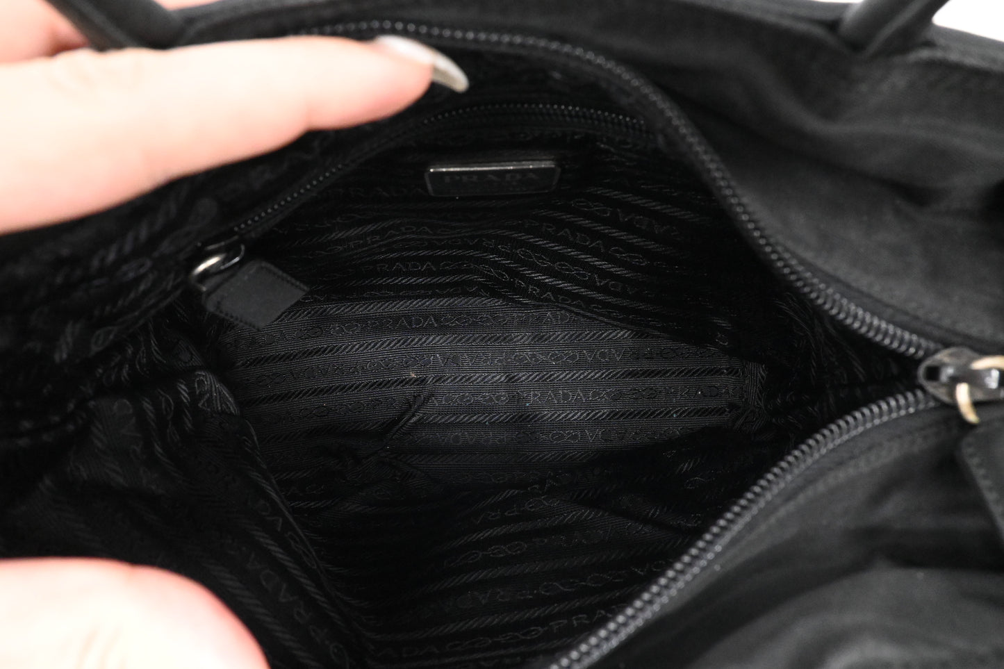 Prada Handbag in Black Nylon