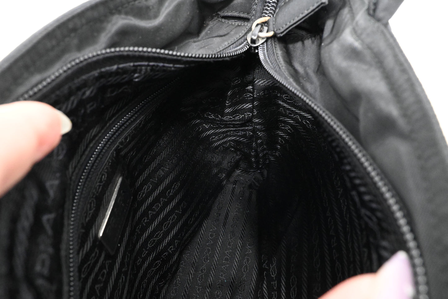Prada Handbag in Black Nylon