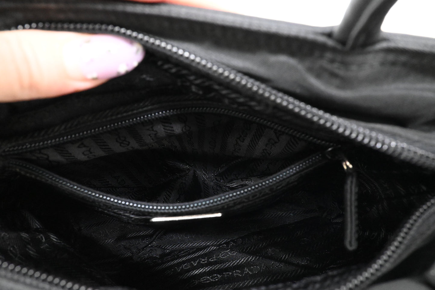 Prada Handbag in Black Nylon