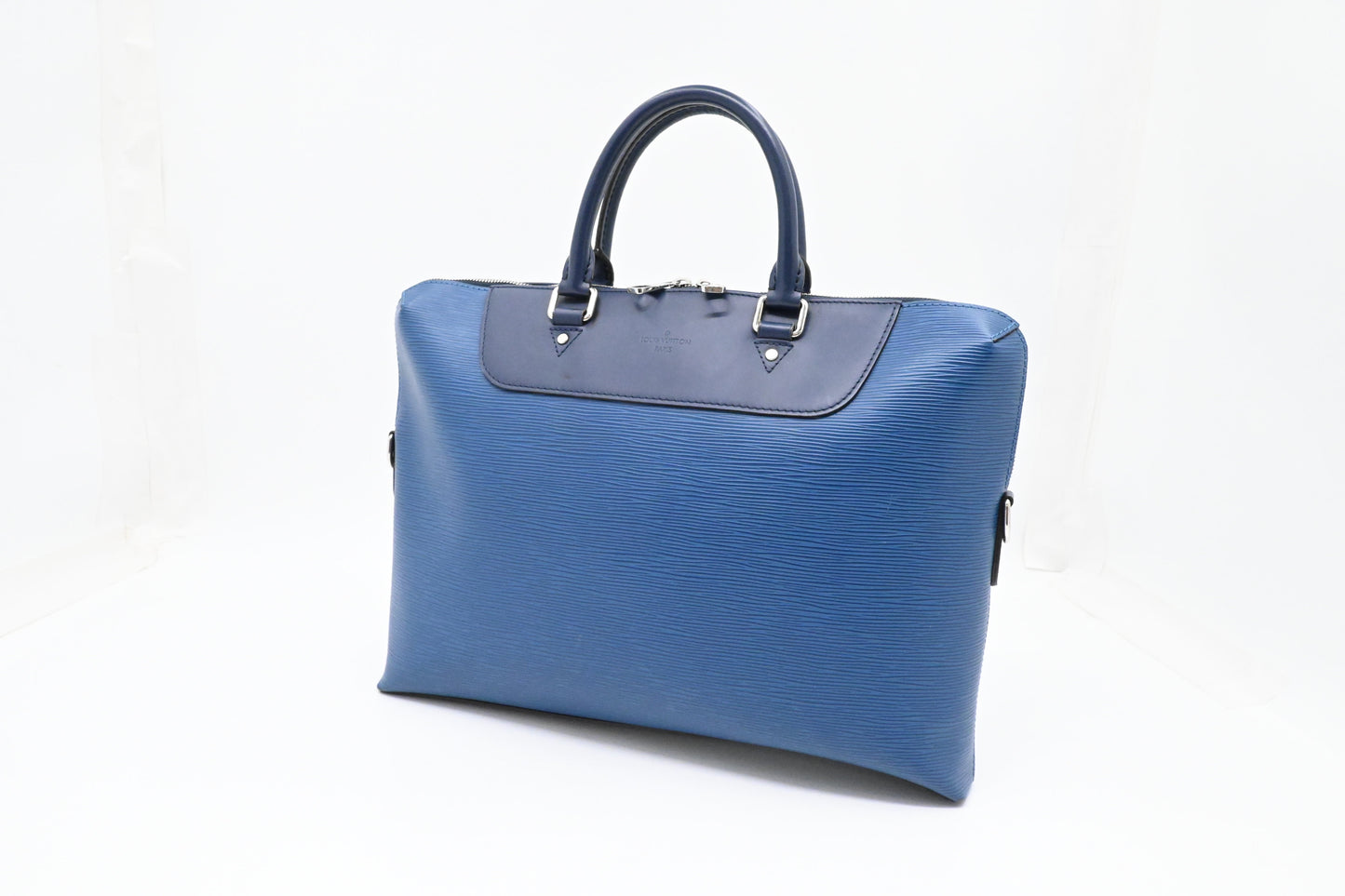 Louis Vuitton Porte Document Jour in Blue Epi Leather