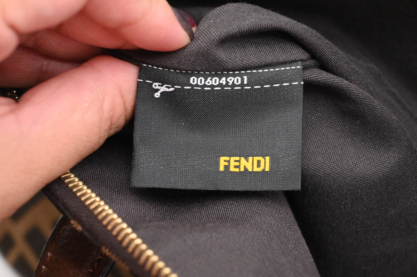 Fendi Shoulder Bag in Zucca Canvas
