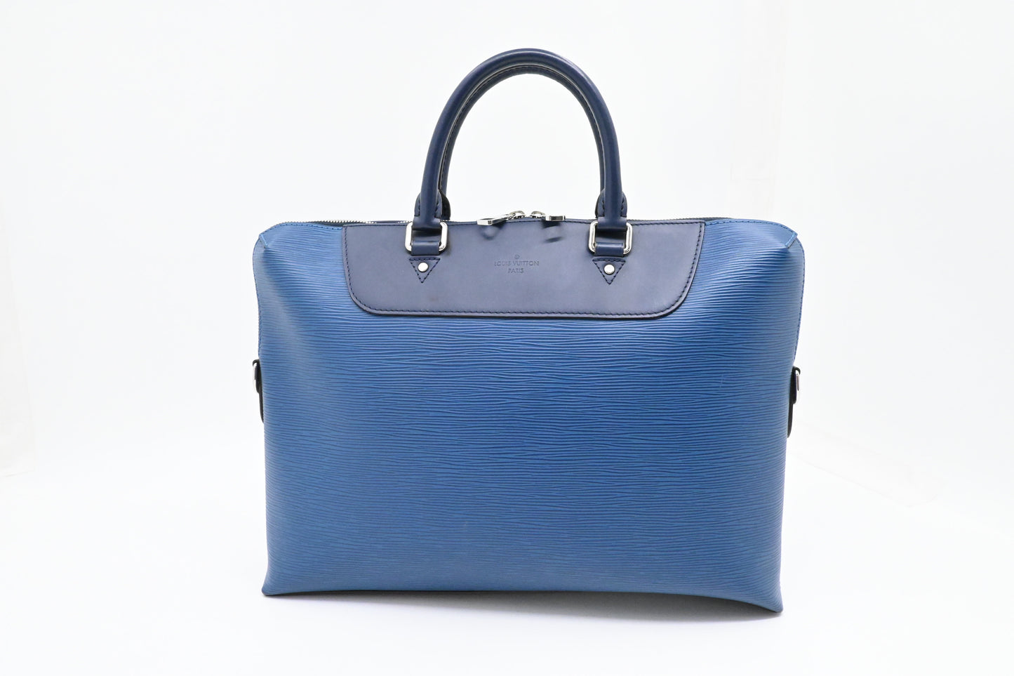 Louis Vuitton Porte Document Jour in Blue Epi Leather