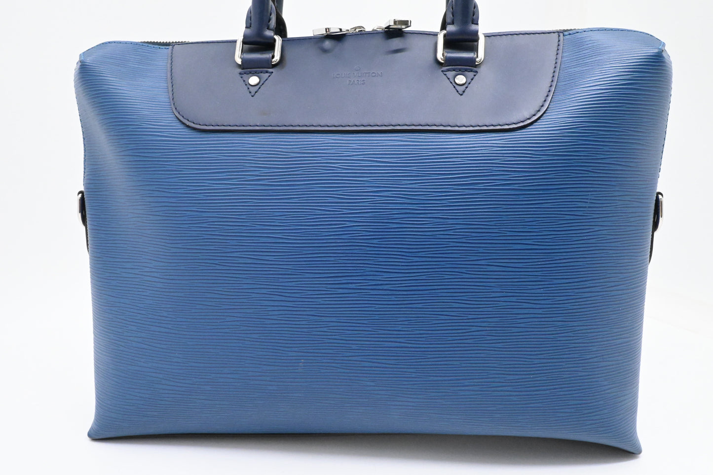 Louis Vuitton Porte Document Jour in Blue Epi Leather