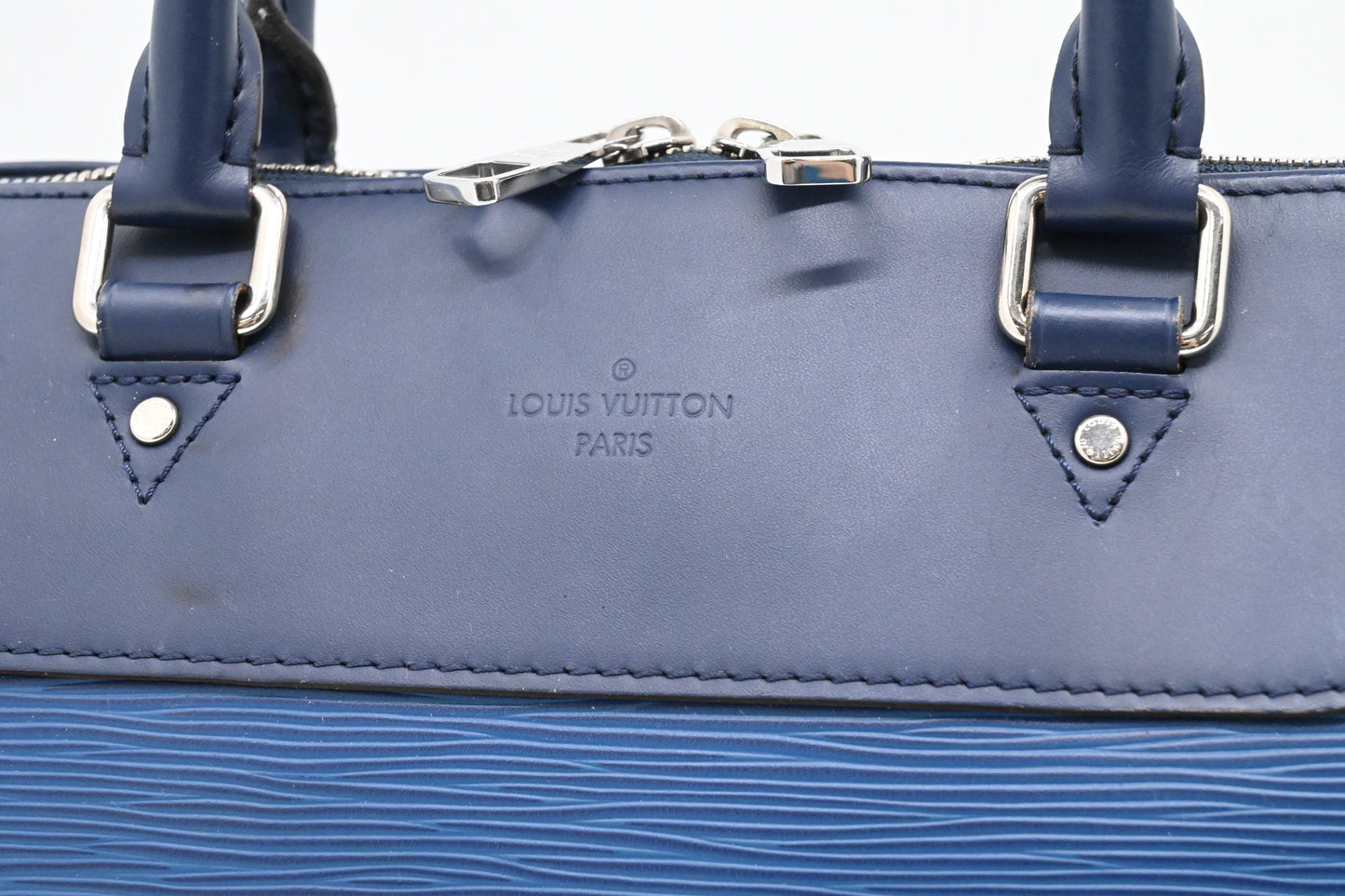 Louis Vuitton Porte Document Jour in Blue Epi Leather