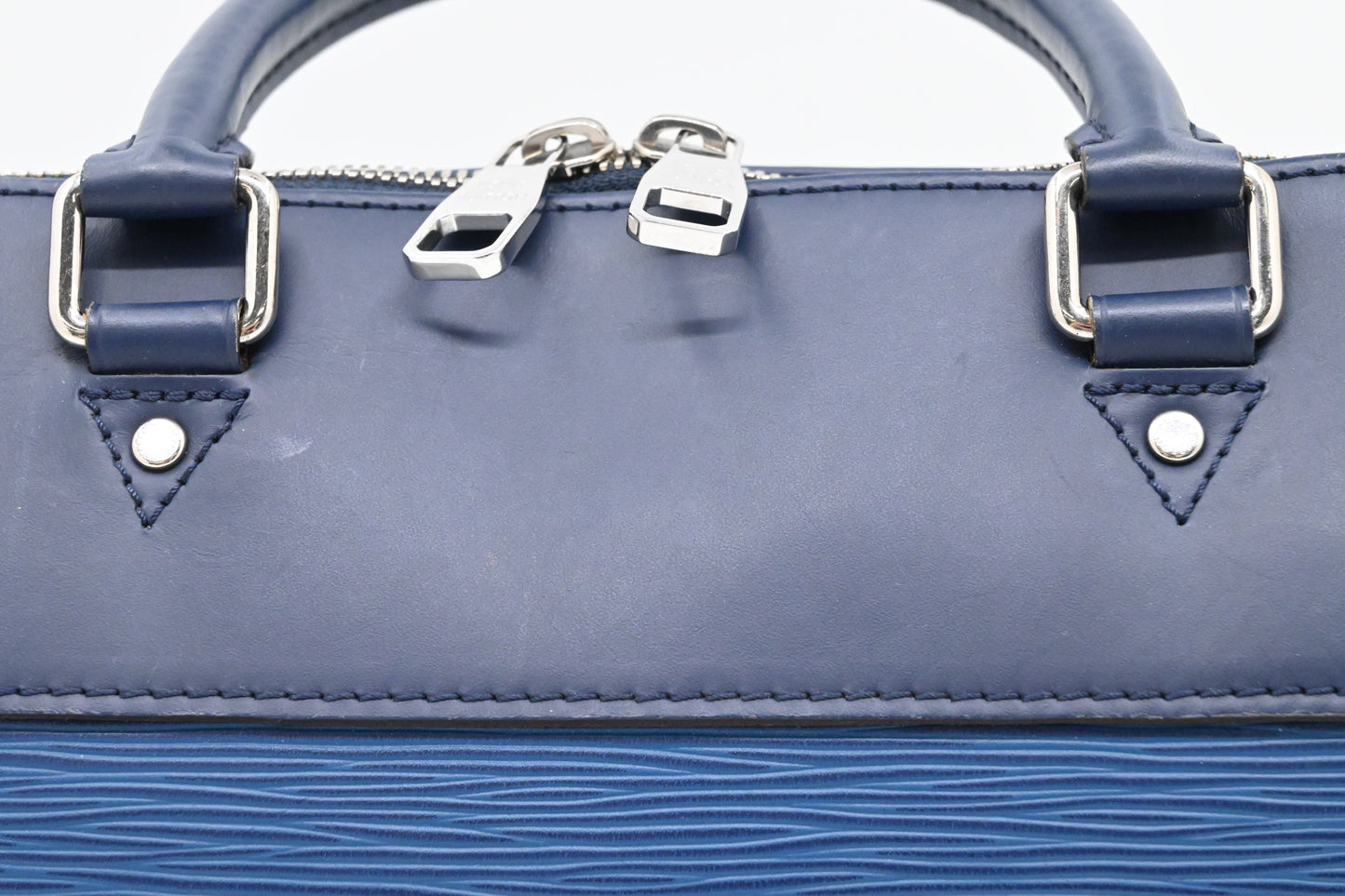 Louis Vuitton Porte Document Jour in Blue Epi Leather