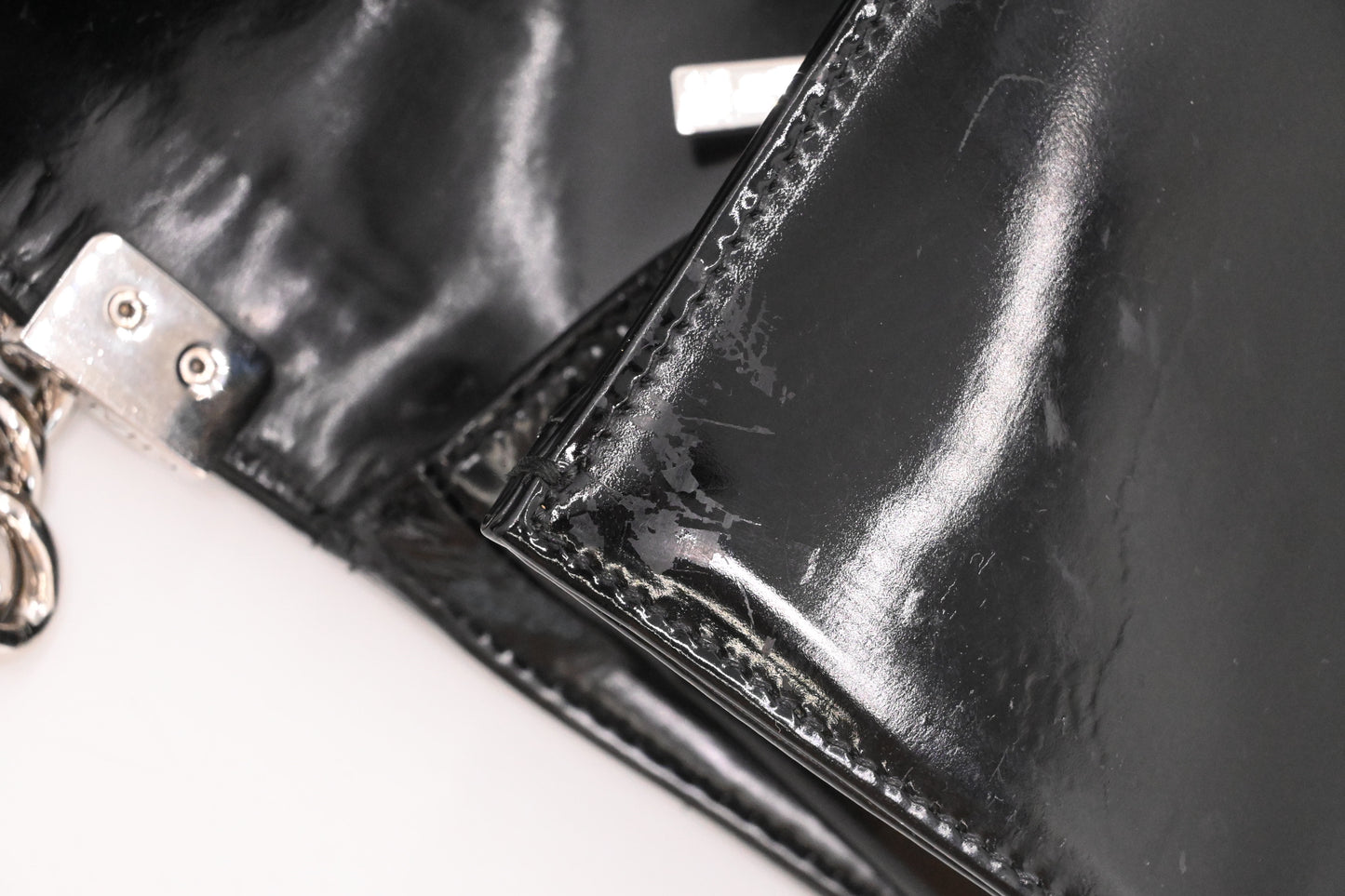 Chanel Large Boy in Black Patent Leather