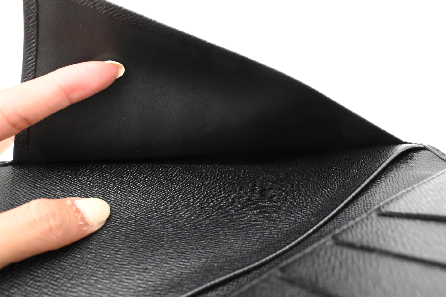 Louis Vuitton Bifold Wallet in Black Epi Leather