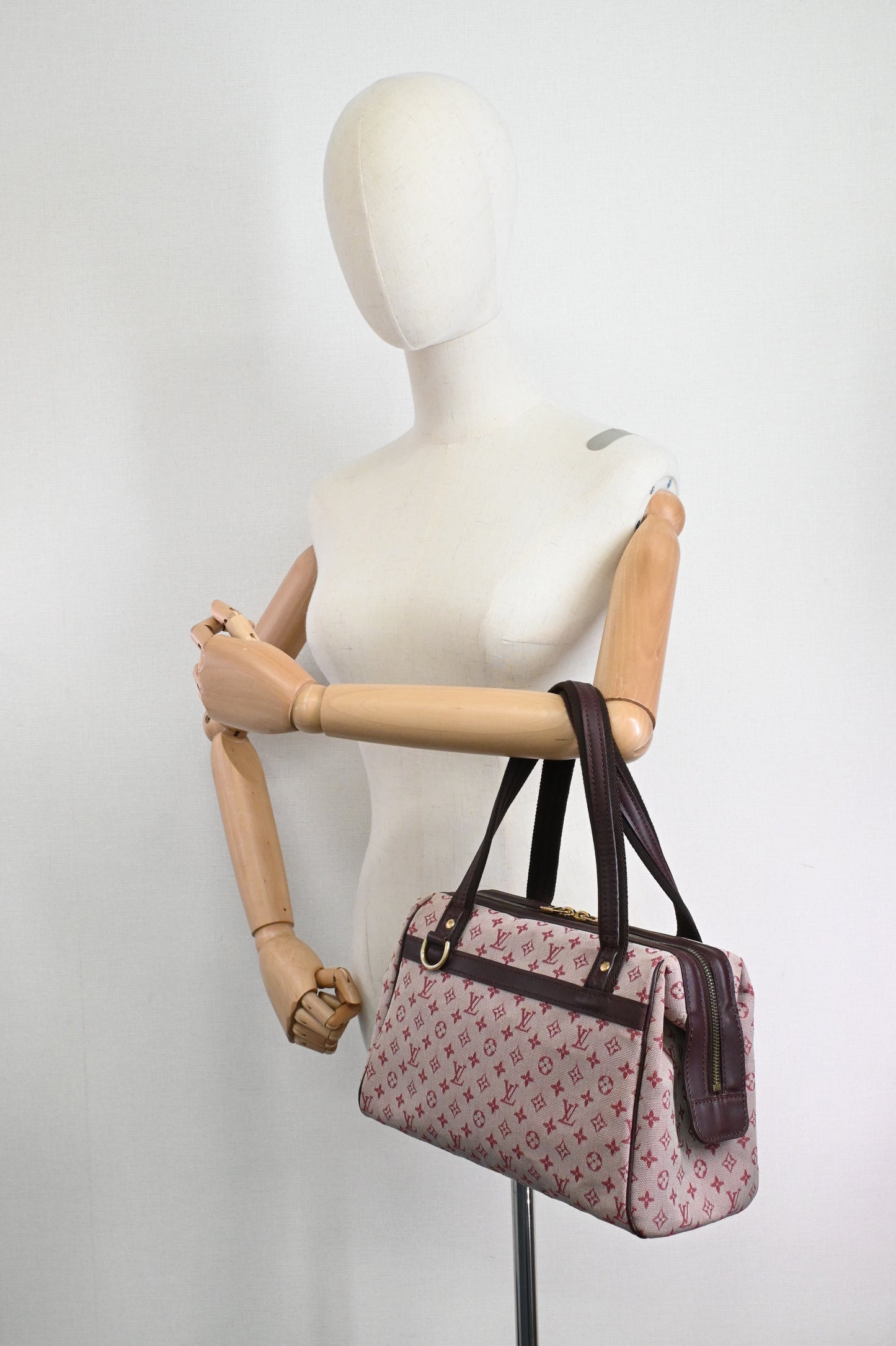 Louis Vuitton Josephine PM in Cerise Minilin Canvas