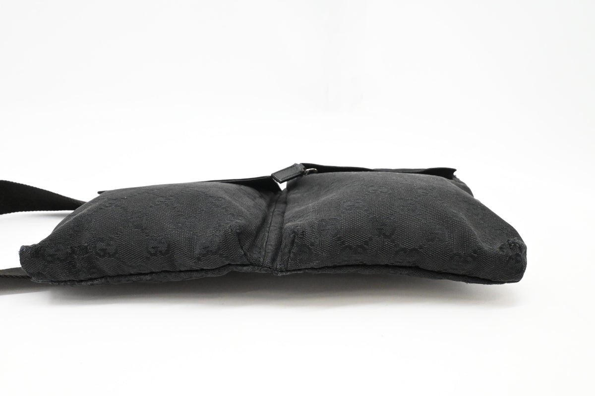 Gucci Waist Bag in Black GG Canvas