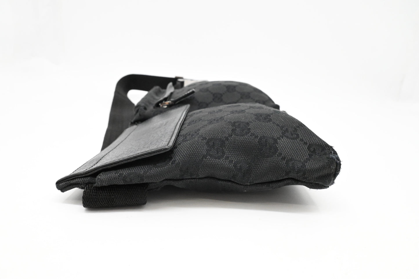 Gucci Waist Bag in Black GG Canvas