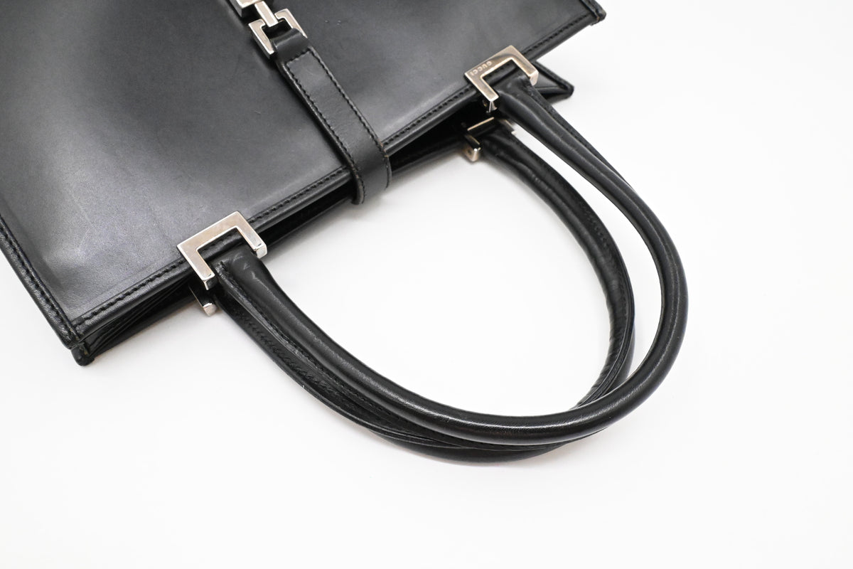 Gucci Jackie Tote Bag in Black Leather