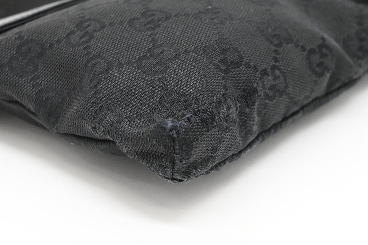 Gucci Waist Bag in Black GG Canvas