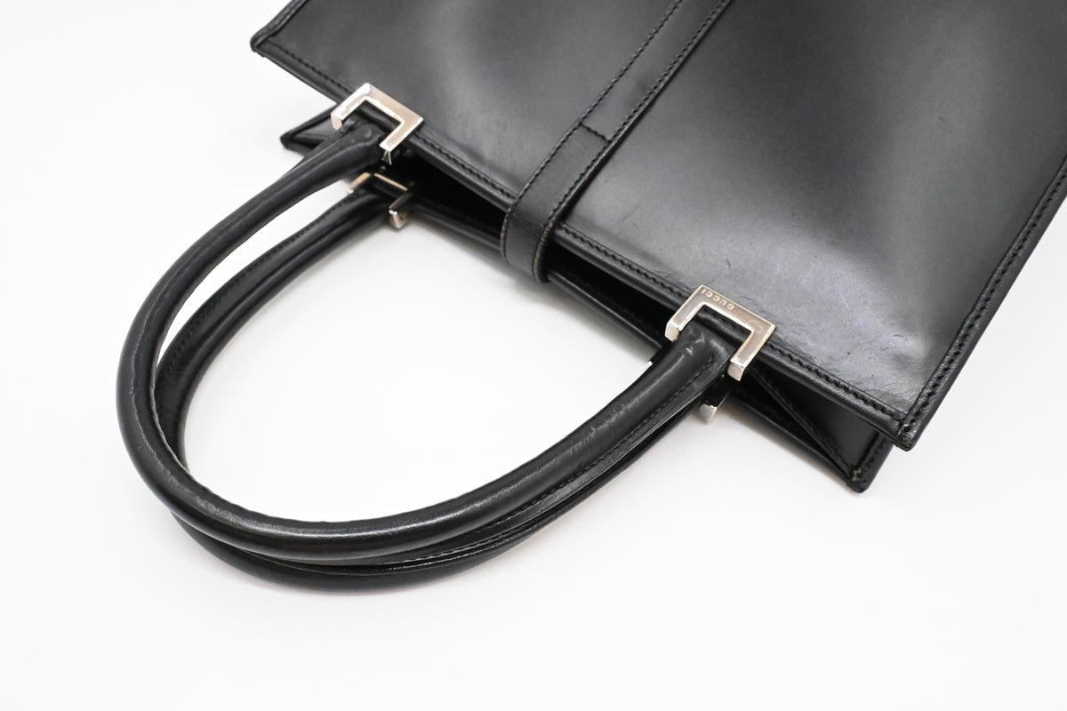 Gucci Jackie Tote Bag in Black Leather
