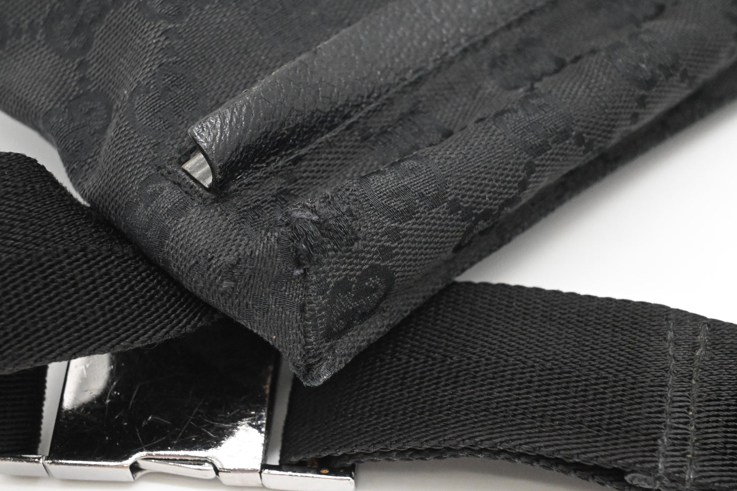 Gucci Waist Bag in Black GG Canvas