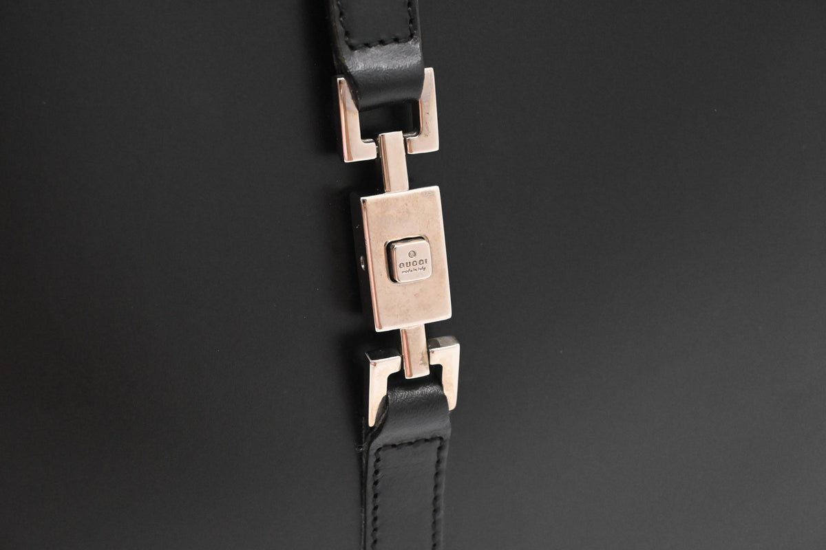 Gucci Jackie Tote Bag in Black Leather