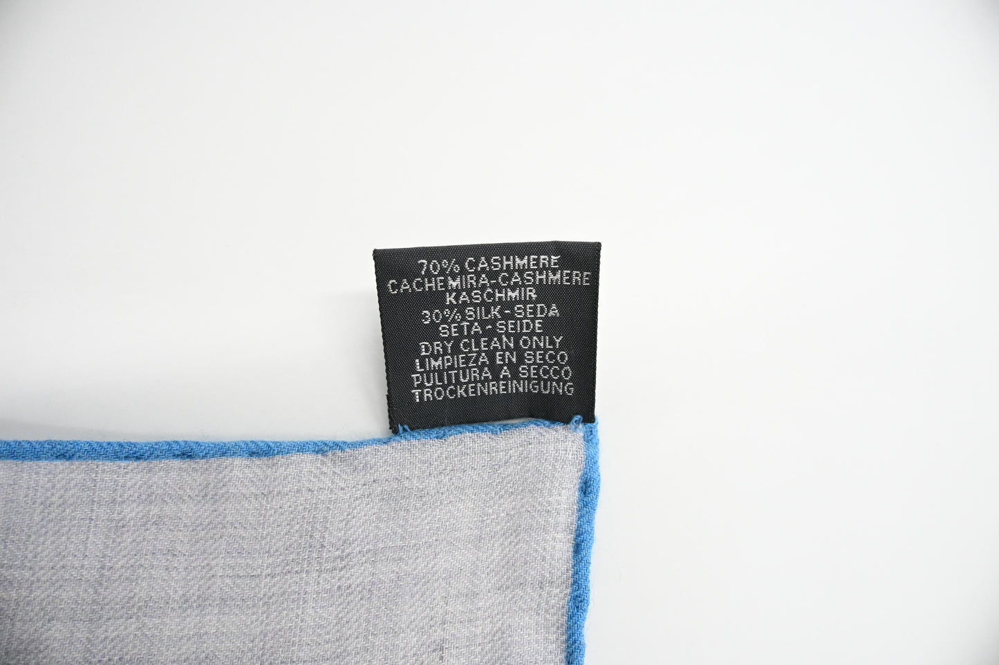 Hermes 'Splash Park' Carre 140 in Gray Multicolor Cashmere and Silk