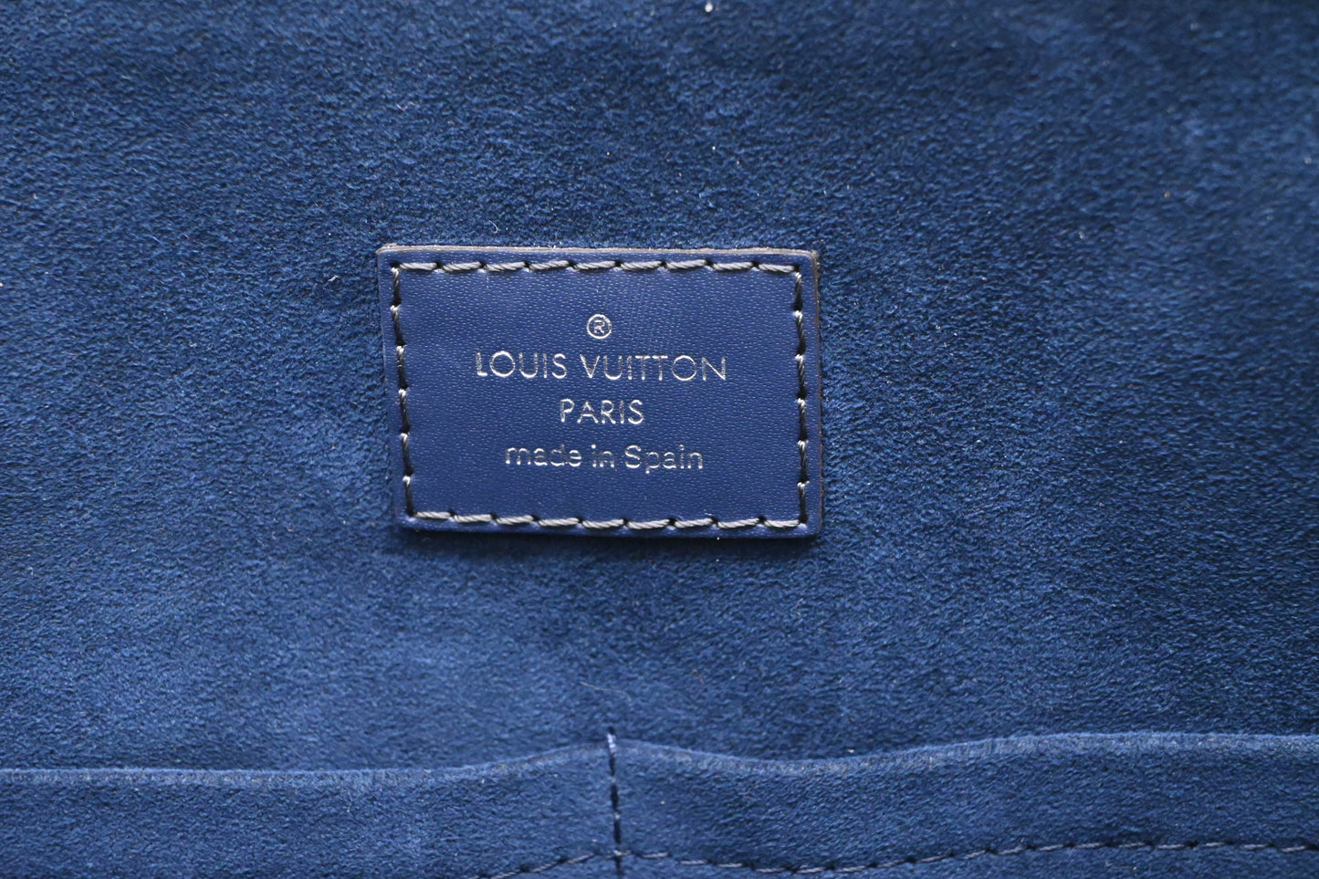 Louis Vuitton Porte Document Jour in Blue Epi Leather